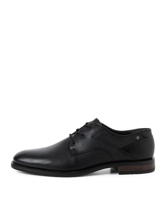 Leder Herren Oxfords Schwarz