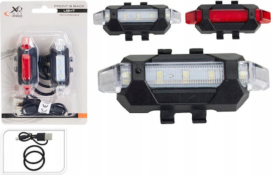 XQ Max Rechargeable Bicycle Lights Set