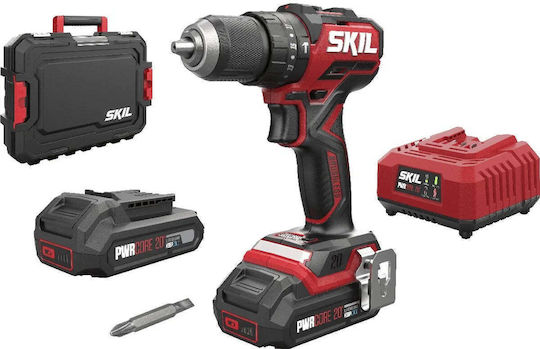Skil 3075HC Șurubelniță cu Percuție Mașină de Găurit Cu Baterie Fără Perii 20V 2x2Ah