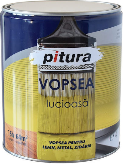 Light Gray Glossy Paint 0.6l Good Coverage Durability