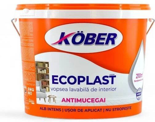 Ecoplast 3l Vopsea Interioară Spalabilă Proprietăți Antibacteriene Rezistență La Spălare