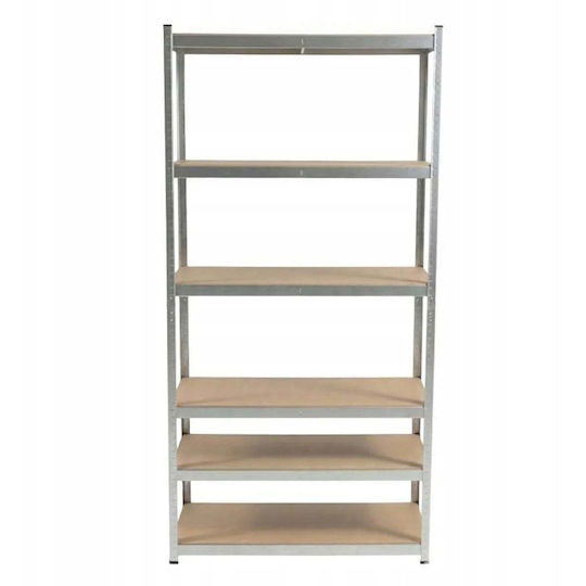 Proline Dexion Galvanized Shelving Unit 110x50x222cm with 6 Shelves Total Load Capacity 1050kg