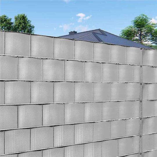 Material De Gard De Grădină Din PVC 5cm 20 Bucăți Gri
