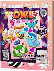 Planet Splat Owl Play Dough Picture 30x40cm