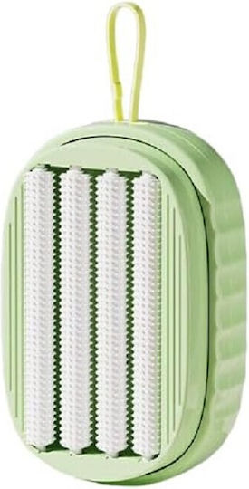 Perie de spălat haine Flippy cu dozator de detergent 4 perii de curățare din ABS + PS verde