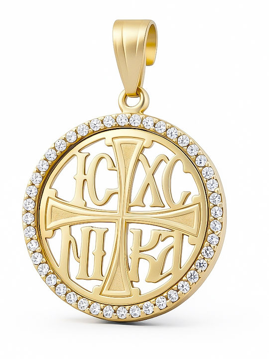 Daskalakis Kinder Amulet mit Jesus Christus aus 14K Gold 56708
