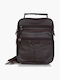Herren Ledertasche Schulter / Crossbody Schwarz