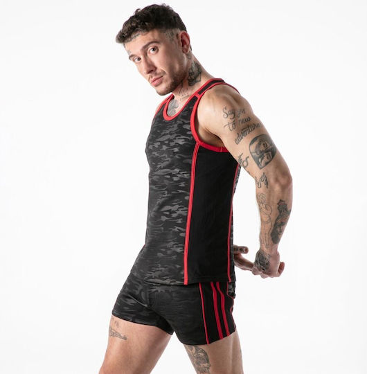 Locker Gear Sexy Men's Top Red