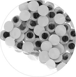 Euro Trade Stickers Eyes 12mm Crafts Decoration 80 Pieces