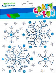 Craft with Fun Weihnachtsdeko Spray Schneeflocken 12 Stück