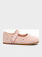 Kids Ballerinas with Hoop & Loop Closure Pink