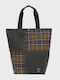 Tartan Fabric Women's Tote Bag Green