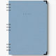 adBook Daily Agenda B5 2027 Light Blue Spiral 1...