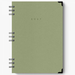 adBook Agendă zilnică B5 2027 Spirală 17x25cm