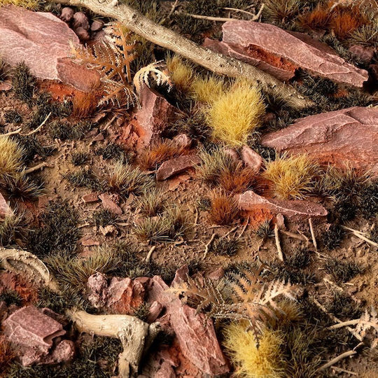 Gamers Grass Grass Tufts Wild Burnt 2mm Self-Adhesive Tufts Miniatures Dioramas