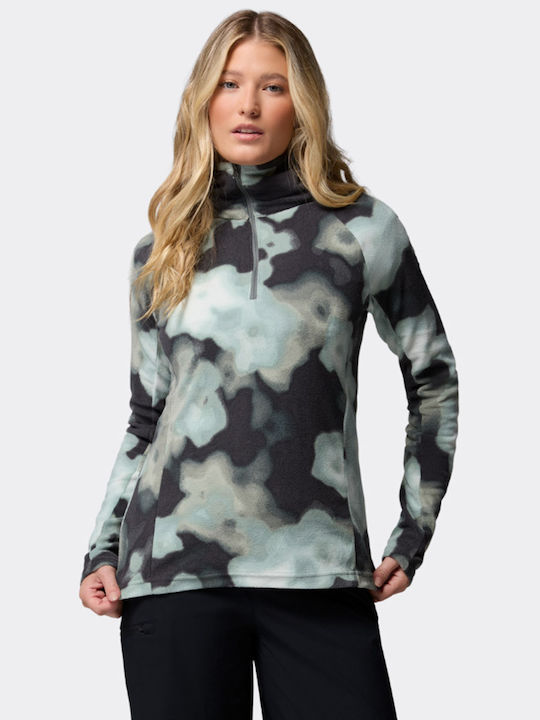 Glacial Iv Winter Women's Fleece Blouse with Zipper Multicoloured