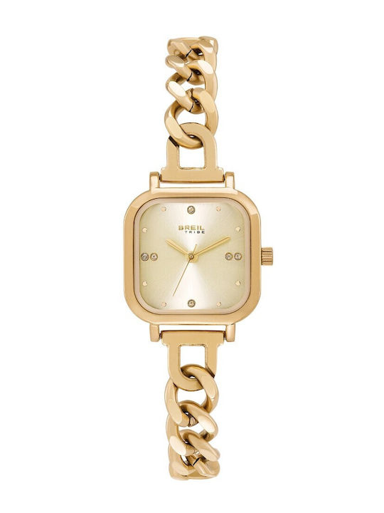 Tribe Elise Womens Watch Battery with Gold Stainless Steel Bracelet