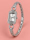 Ieke Damenuhr Batterie mit Silber Metallisch Armband