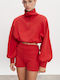 Women's Sports Crop Top Fast Drying Red
