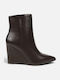 Women's Ankle Boots with Platform Brown