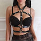 Ophelia's Dream Ophelia's Dream Leder- und Latex-Outfit Schwarzes Bodys