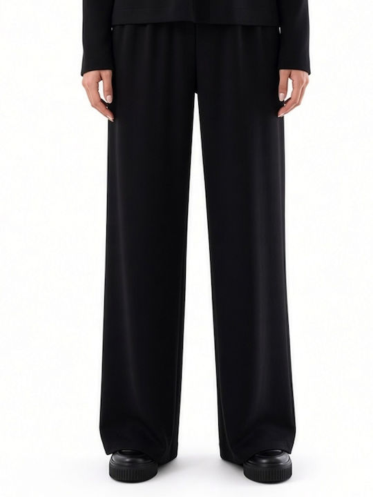 Women's High Rise Pantaloons in Straight Leg Black