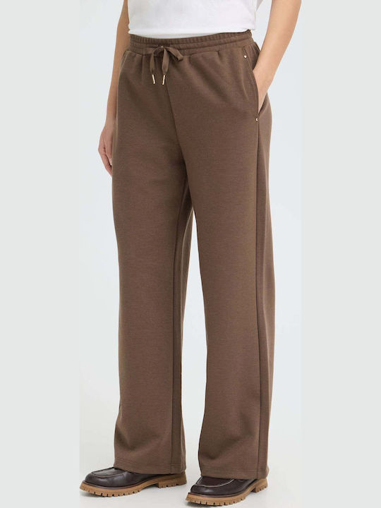 Fransa Women's Pantaloons in Loose Fit Brown
