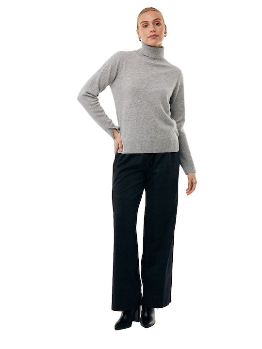 Women's Fabric Trousers Dk Grey