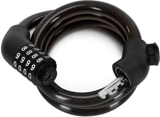 Bicycle Anti-theft Lock Metal Cable Combination Lock Frame Mount Holder 95 Cm Black