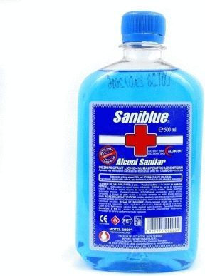 Saniblue Alcohol Sanitizer Lichid Antiseptic de Mâini 500ml