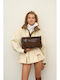 Damentasche Schulter Wildleder Braun