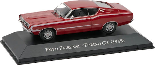 1/43 Ford Fairlane Torino Gt 1968 Tiefrote Statische Modelle