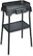 Severin Floor Standing Electric Aluminium Grill with Grooved Plate 2000W with Adjustable Thermostat 38x22cm