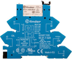 Finder Phasenrelais 6A Monopolar mit Spannung 24V