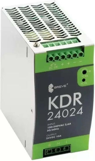 SilentiumPC Τροφοδοτικό LED IP20 Ισχύος 240W με Τάση Εξόδου 24V