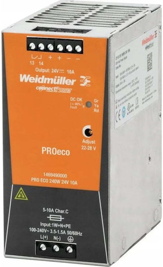 Weidmuller LED-Netzteile IP20 Leistung 240W mit Ausgang (Gleichstrom) 48V
