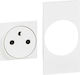 Legrand Living Now Single Power Socket White