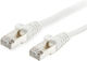 Alcasa S/FTP Кат.7 (10Gbps) Мрежов Кабел Ethernet 20м Бял