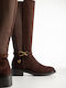 Wildleder Damenstiefel Braun X27-310-5350-KAFE