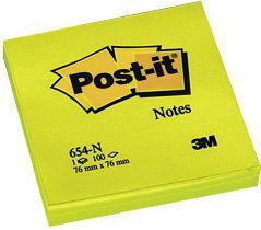 Post-it Sticky Note Cube 100 Sheets Yellow 7.6x7.6cm
