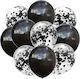 Set 10 Latex Luftballons Schwarz 25cm