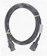 InLine IEC C13 / IEC C14 - IEC C13 / IEC C14 Cable 5m Μαύρο