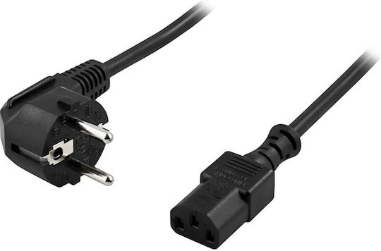 Deltaco IEC C13 - IEC C13 Cable 0.5m Black