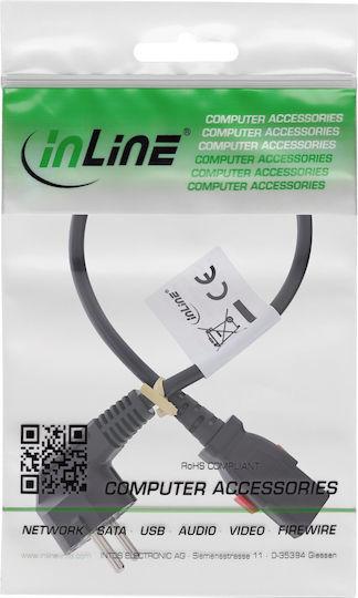 InLine IEC C13 - IEC C13 Cable 0.5m Μαύρο