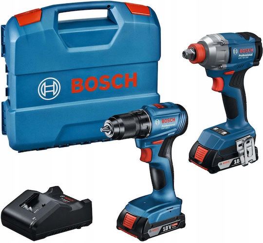 Bosch 06019N2123 Drill Driver & Screwdriver Brushless 18V with 2 Batteries 2Ah and Case