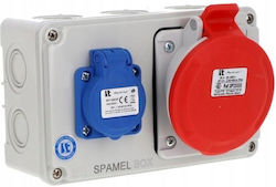 Spamel Πρίζα Βιομηχανικού Τύπου SB-001705-S0020-54