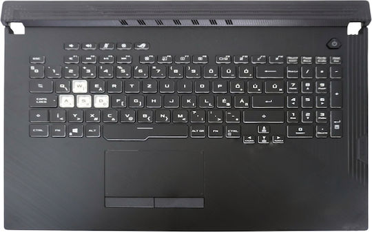 Tastatură Laptop Maghiară Palmrest Asus Rog Strix G17 G712lu G712lws G712lv G712lw 6051b1404101 90nr03c1-r31us0 90nr03c1-r31ge0 Hu Retroiluminat Negru Κωδ.41588hupalmbl
