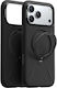 Torras Ostand Q3 Silicone Black Back Cover (iPh...