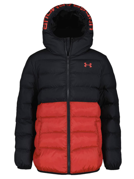 Kids Sports Jacket Short with Hood Black