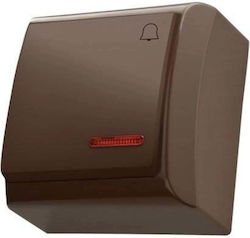Ospel Ospel Türgongsknopf in Braun Farbe ŁN-6BS/24